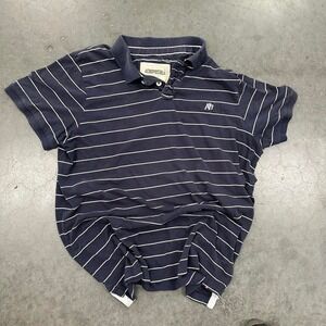 Aeropostale navy striped polo shirt